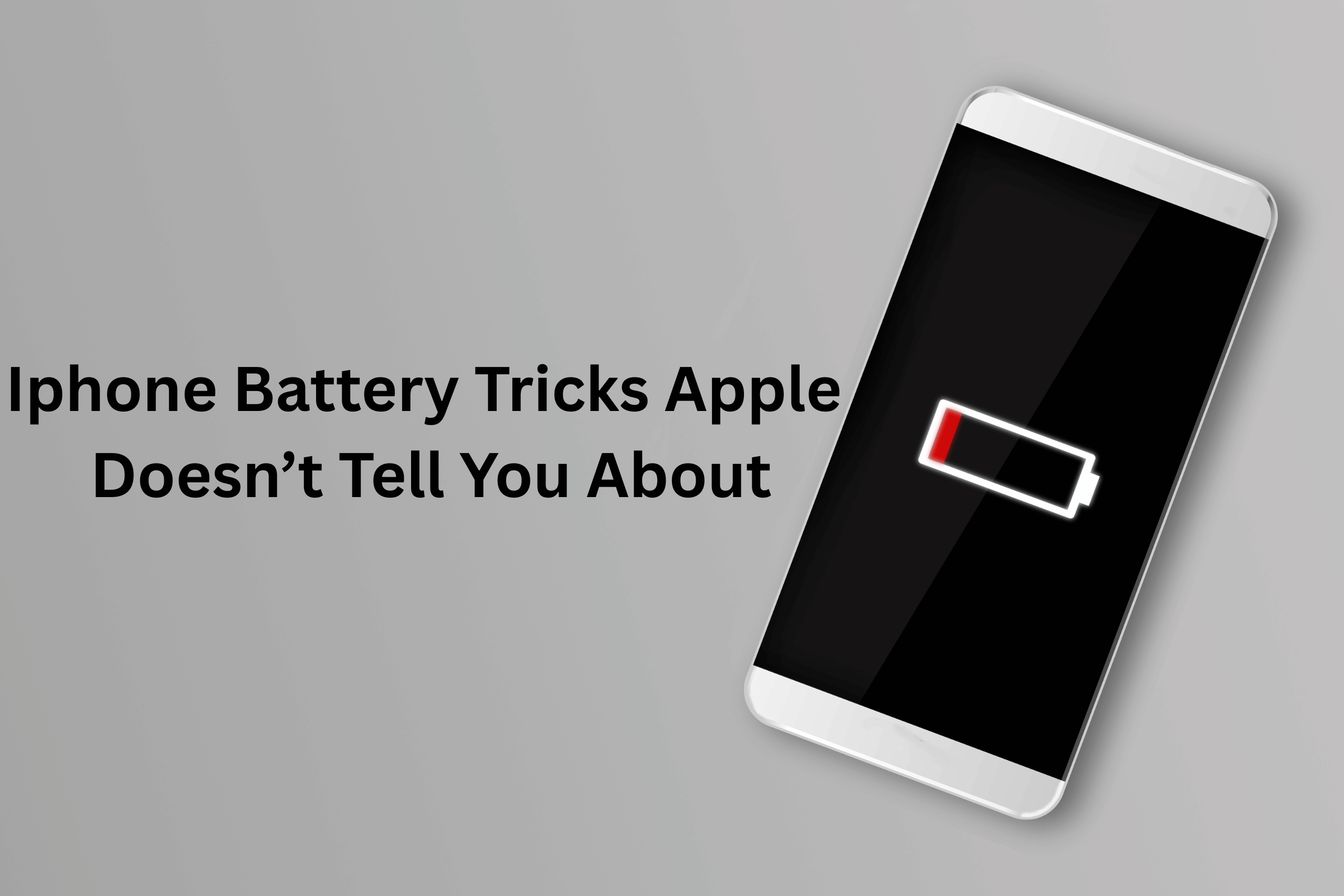 IPhone battery tricks