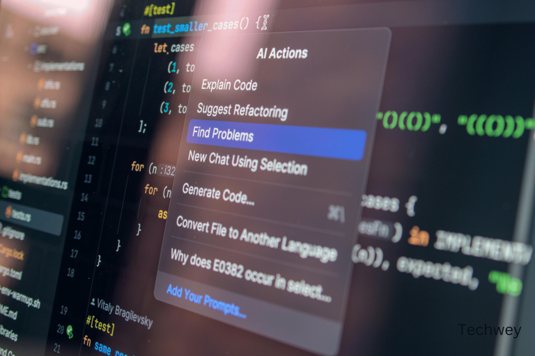 Code on screen