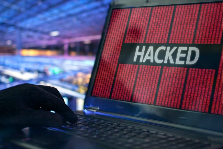 Hacker with laptop