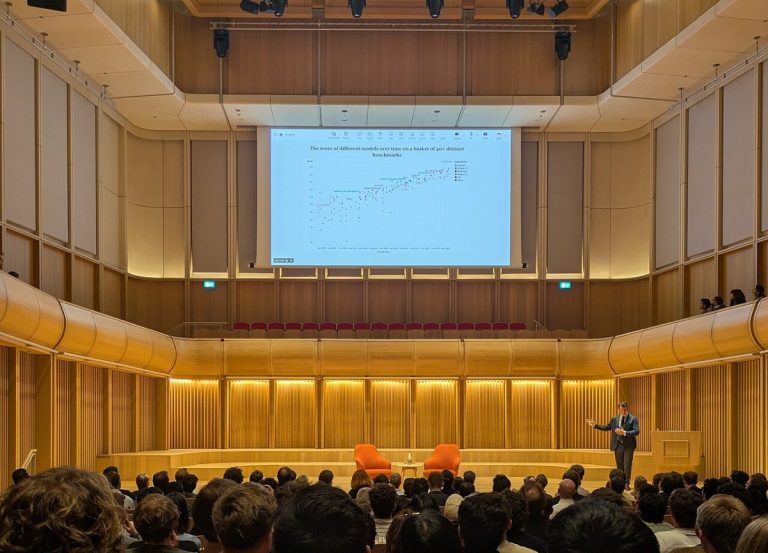 Jack Clark, co-founder of Anthropic, giving a talk on AI at the Schwarzman Centre in Oxford