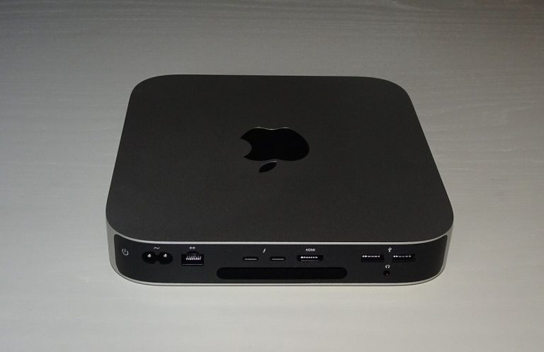 Mac mini 2020 (A1) rear view