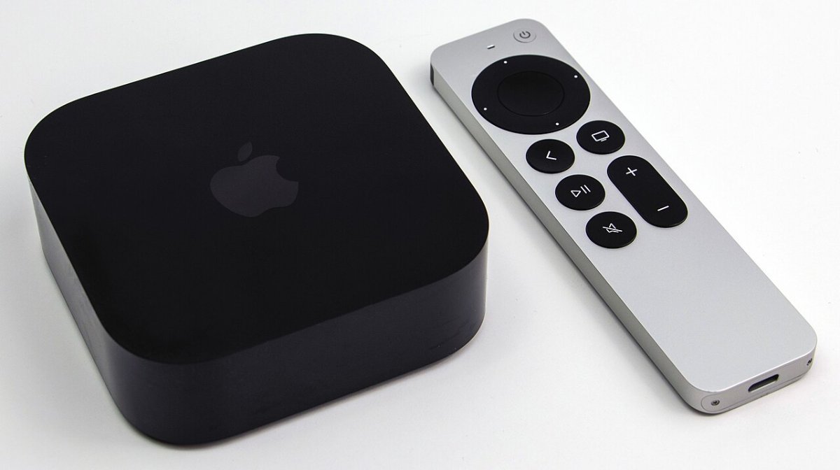 Apple TV 4K (3rd Generation, 2022) with Siri Remote (cropped)