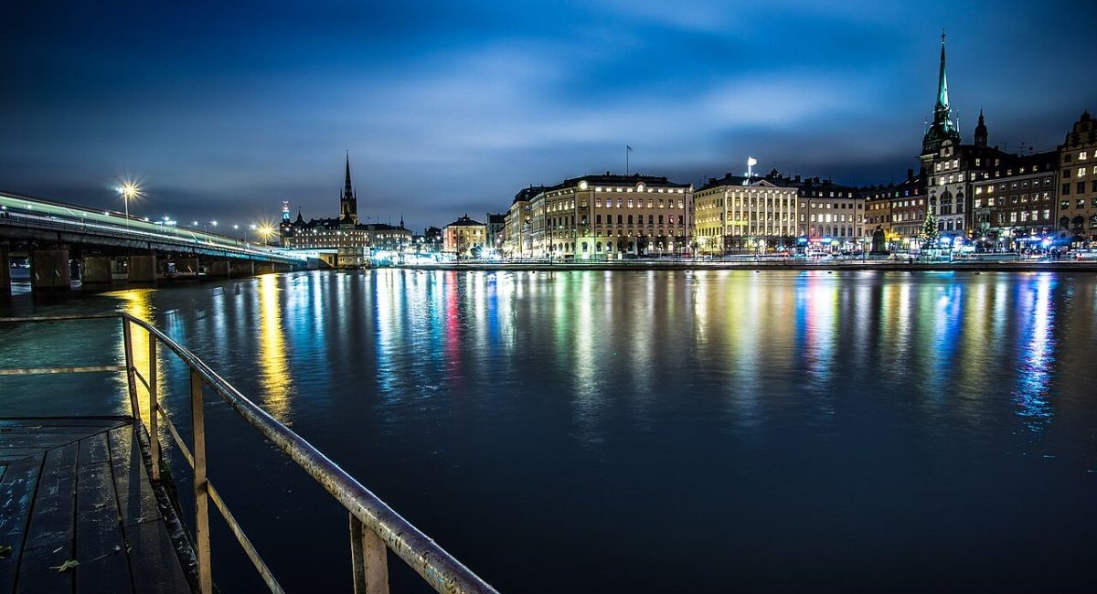 Stockholm Skyline At Night