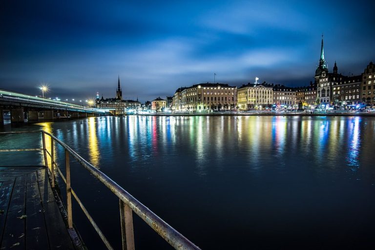 Stockholm Skyline At Night