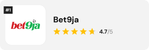 Bet9ja logo – #1 betting site in Nigeria, rated 4.7/5