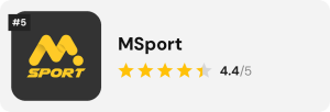 MSport logo – #5 betting site in Nigeria, rated 4.4/5