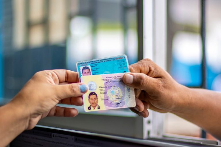 Driver's license and identity card - Peru