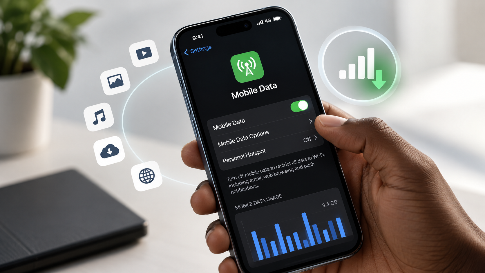 How to save mobiile data